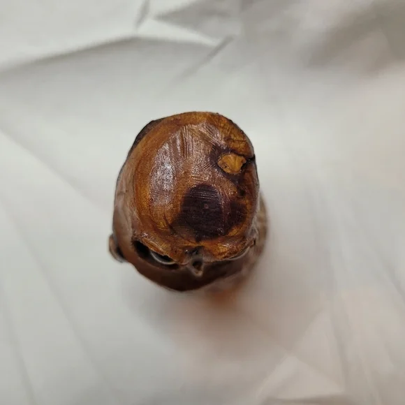 Vintage Hand Carved 3'' Owl - Picture 6 of 10